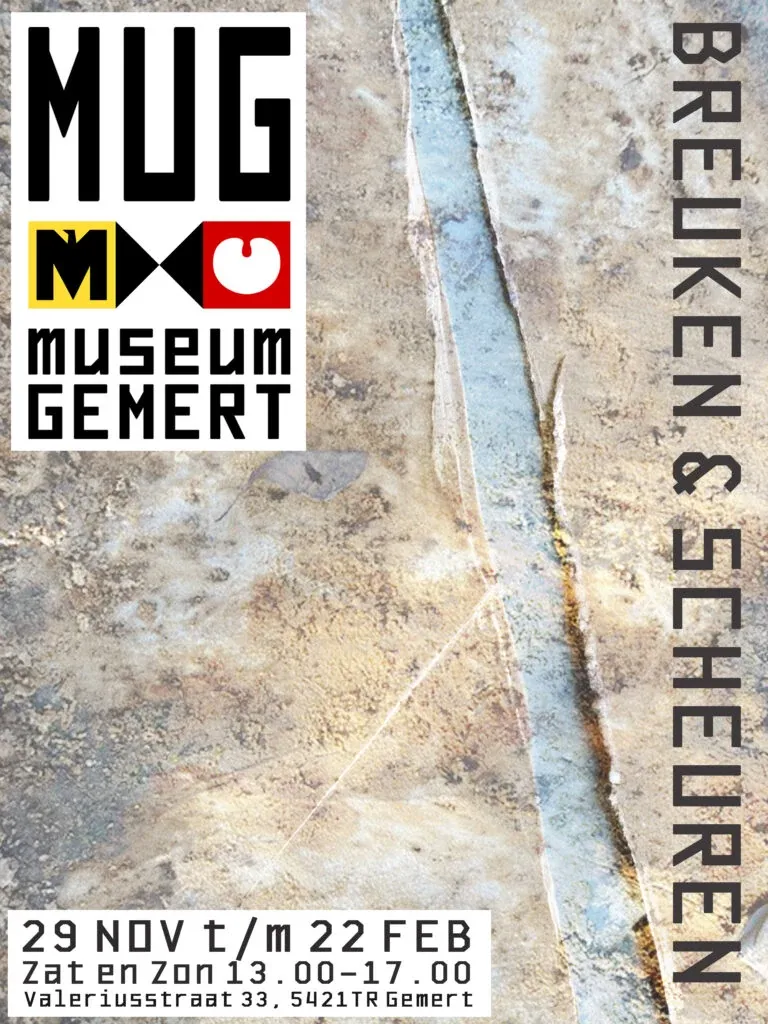 Poster van de tentoonstelling Breuken en scheuren
